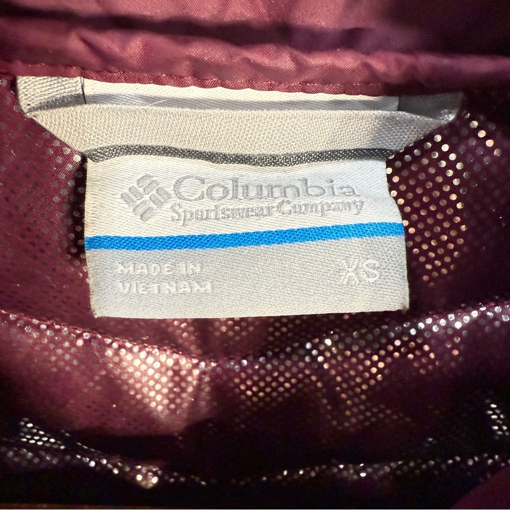 Columbia Maroon Omni-Heat Quilted Jacket XS - Picture 2 of 5